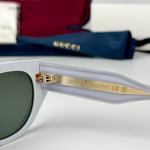 BRAND NEW Gucci GG1532SA 003 Grey Unisex Cat Eye Sunglasses GG 1532SA - Picture 8 of 9